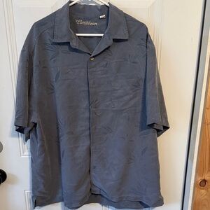 Caribbean Slate Blue Short Sleeve Shirt